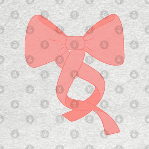 Coral Colored Ribbon/Bow by LittleMissy